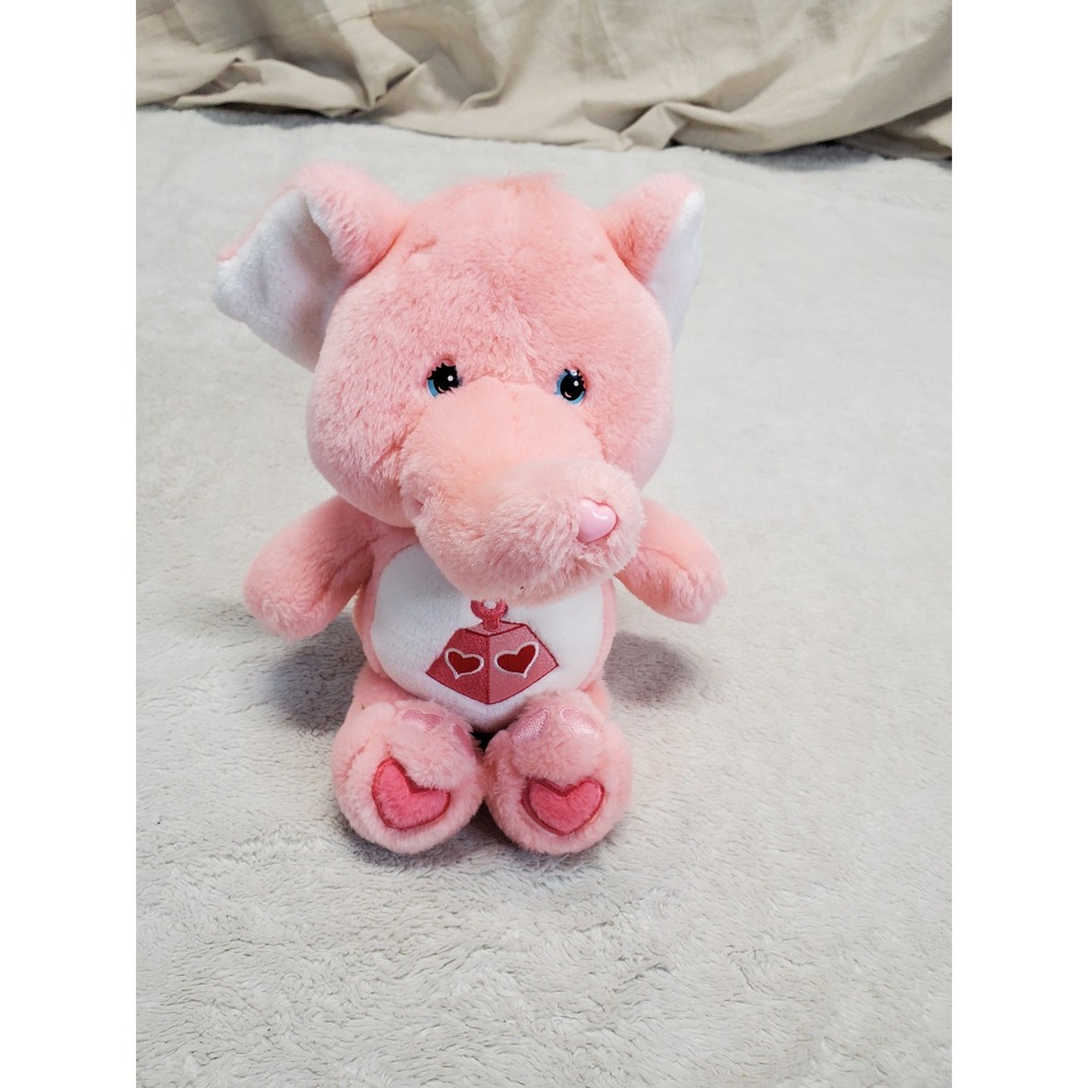 RARE Care Bear Cousin Pink Lotsa Heart 2004 Vintage Teddy Bear Plush Stuffed